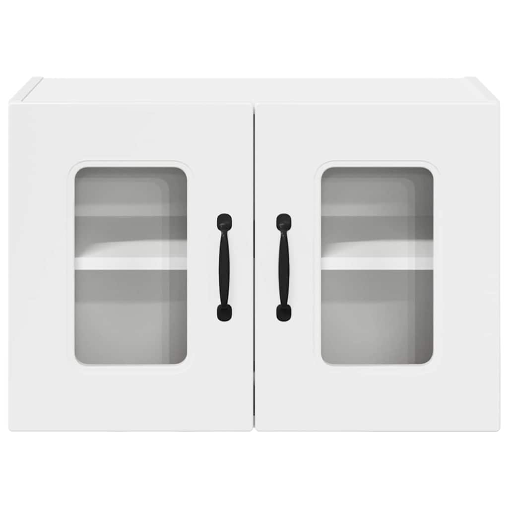 Küchenhängeschrank mit Tür 2 pcs Hochglanz Weiß 60 x 31 x 40 cm